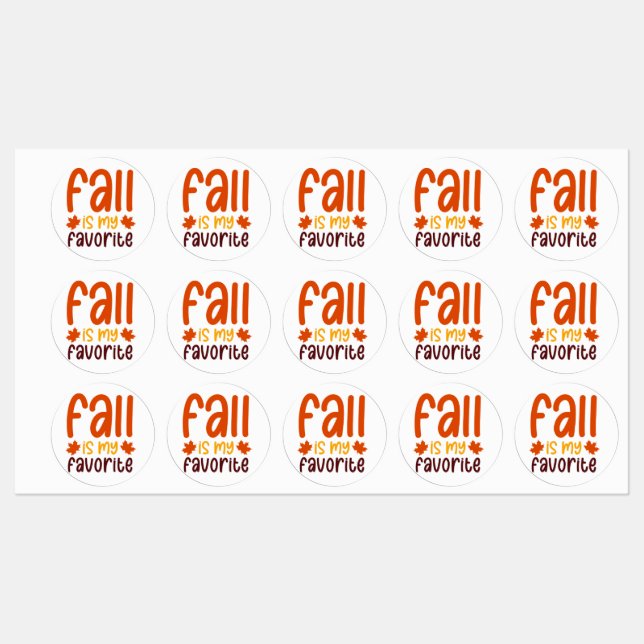 Fall Is My Favourite - Cozy Autumn Quote Design (Sheet)