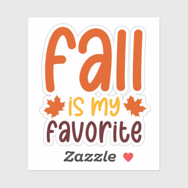 Fall Is My Favourite - Cozy Autumn Quote Design (Sheet)