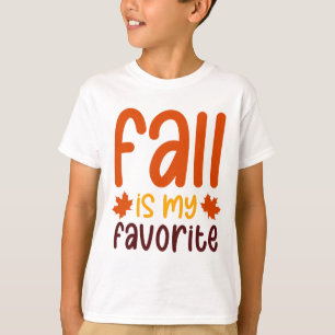Fall Is My Favourite - Cozy Autumn Quote Design T-Shirt