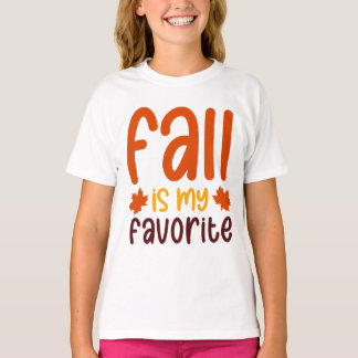 Fall Is My Favourite - Cozy Autumn Quote Design T-Shirt