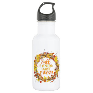 Fall is My Second Favorite F-Word Funny Autumn 532 Ml Water Bottle