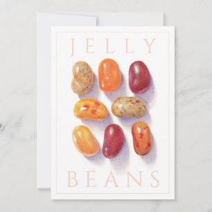 FALL JELLY BEANS 5x7 Carte plat