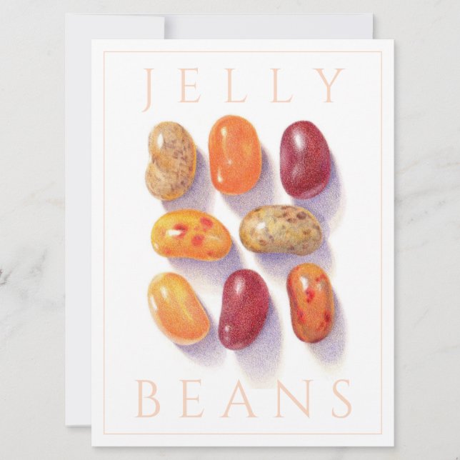 FALL JELLY BEANS 6.5x8.75 Flat Card (Front)