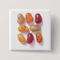 FALL JELLY BEANS Square Button