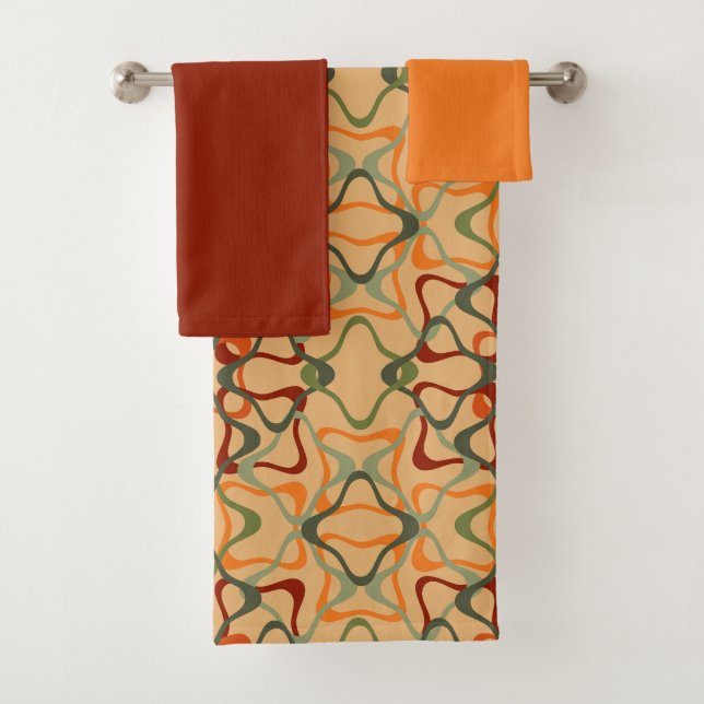 Fall Kaleidoscope  Bath Towel Set (Insitu)