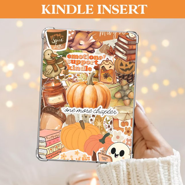 Fall Kindle Insert Autumn Cozy Bookish Gift Holiday Card (Creator Uploaded)