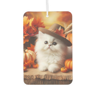 Fall Kitten with Hat Air Freshener