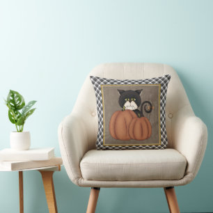 Fall Kitty pillow