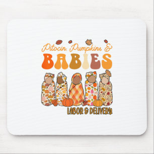 Fall Labor And Delivery Halloween Landd Nurse Than Mouse Pad