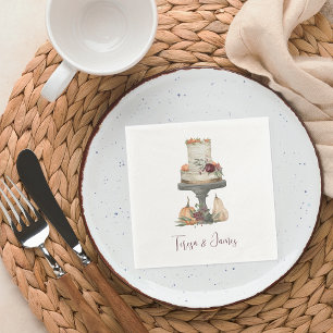 Fall Layer Cake Personalized Napkin