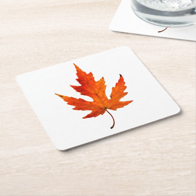 Fall Leaf - Fall Colour - Stone Coaster (Angled)
