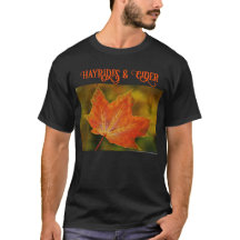 Fall leaf: Hayrides & Cider T-shirt