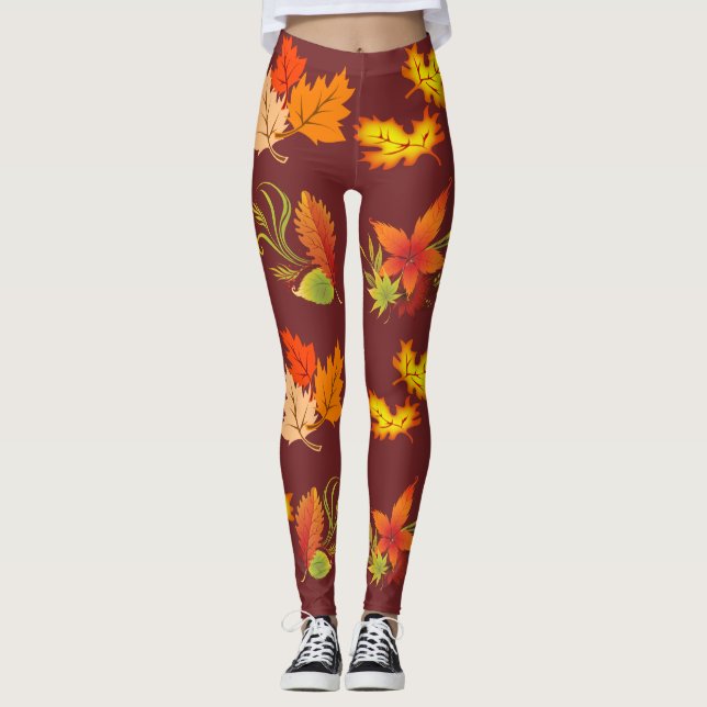 Fall Leaf Leggings (Front)
