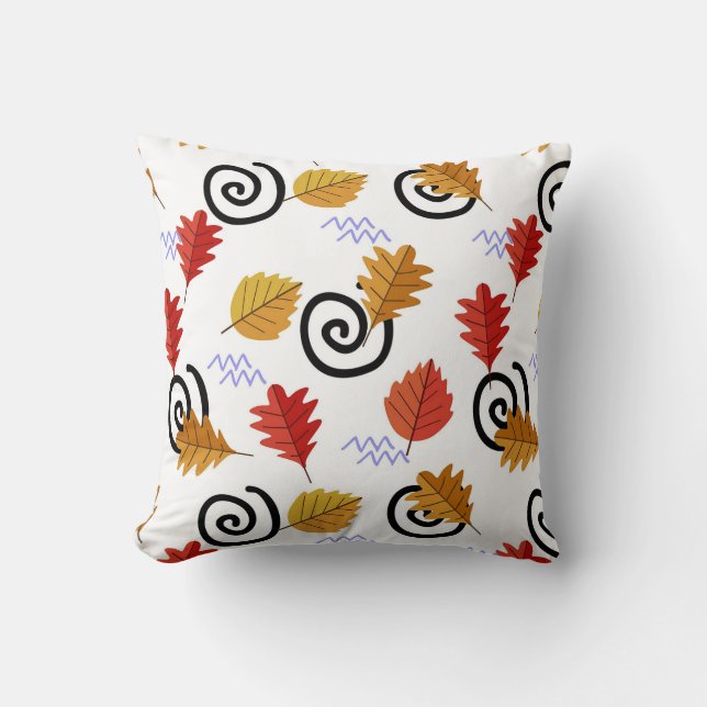 Fall Leave  Throw Pillow (Front)