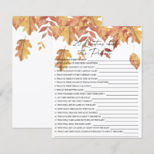 Fall leaves - 20 questions about the Parents