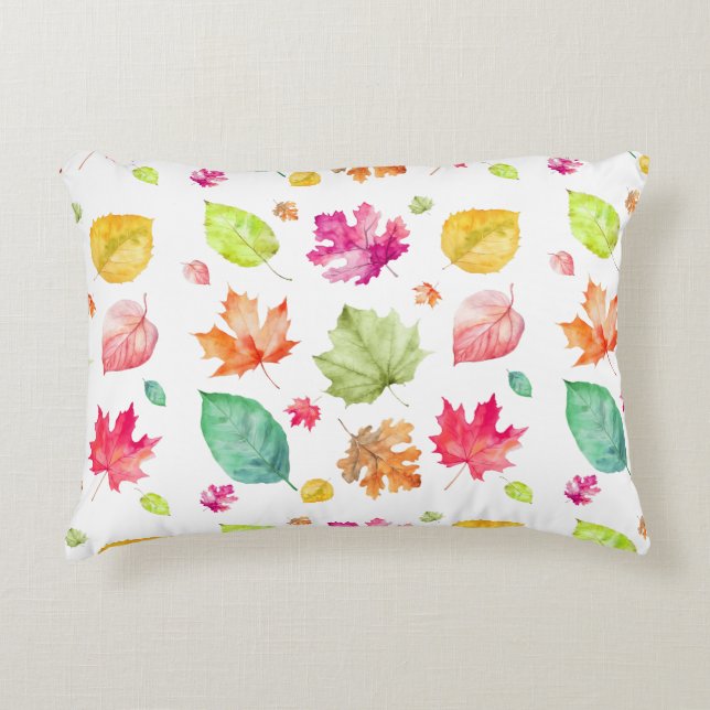 Fall Leaves Accent Pillow (Front)