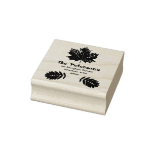 Fall Leaves, Add info, return address stamp