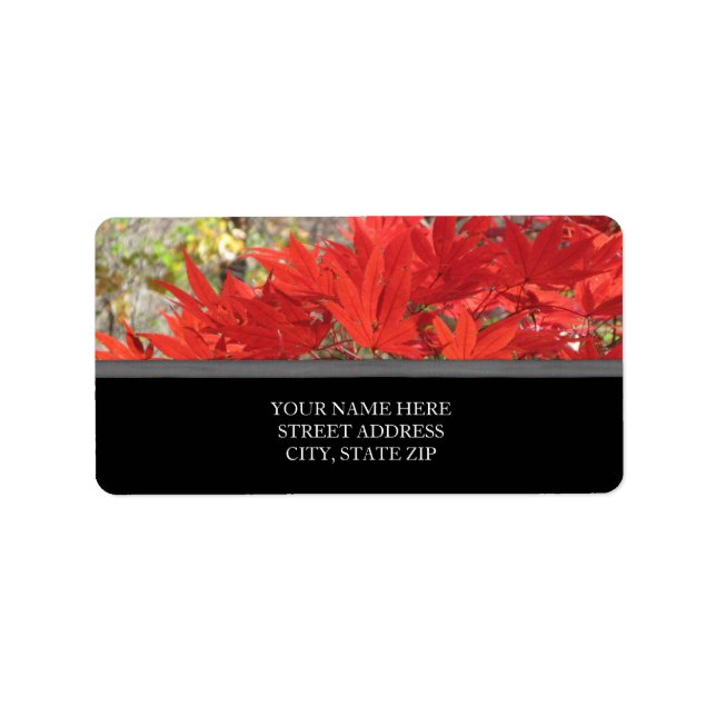 Fall Leaves Address Labels (Front)