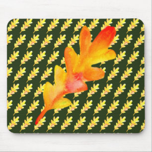 Fall Leaves Art Mouse Pad
