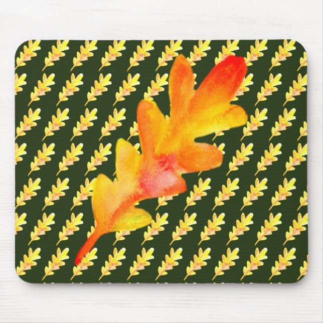 Fall Leaves Art Mouse Pad (Front)