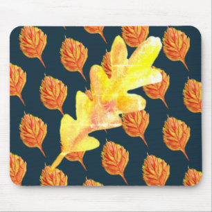 Fall Leaves Art Mouse Pad