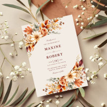 Fall Leaves Autumn Botanical Watercolor Wedding