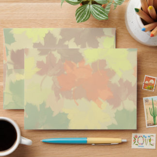 Fall Leaves Autumn Envelope