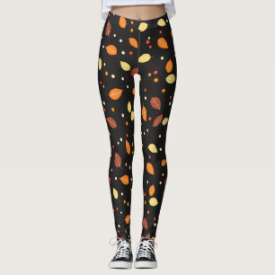 Fall Leaves Autumn Pattern Leggings