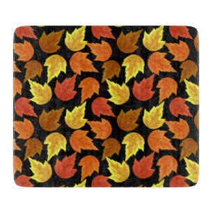 Fall Leaves Autumn Season Thanksgiving Halloween Cutting Board