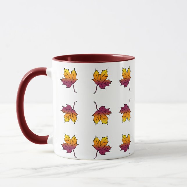 Fall Leaves Autumn Seasonal Mug (Left)