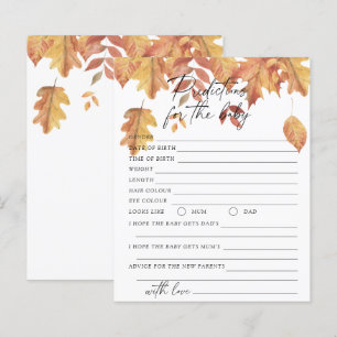 Fall leaves - Baby predictions and advice