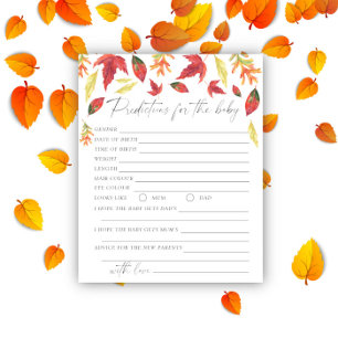 Fall leaves - Baby predictions and advice