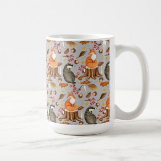 Fall Leaves Badger & Fox Coffee Mug