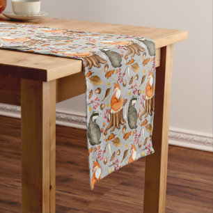 Fall Leaves Badger & Fox Pattern  Short Table Runner