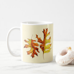 Fall Leaves Beautiful Watercolor Art Coffee Mug