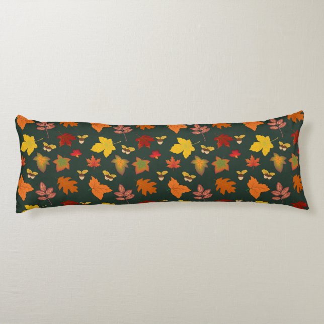 FALL LEAVES BODY PILLOW (Back)