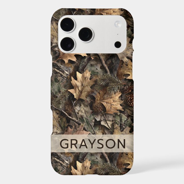 Fall Leaves Camouflage Personalized (Back)