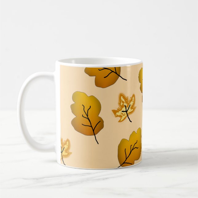 fall leaves  coffee mug (Left)