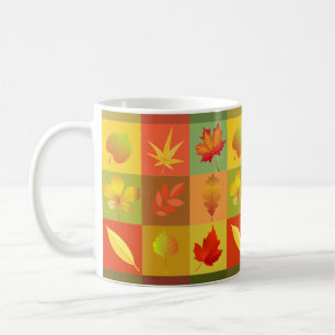 fall leaves coffee mug
