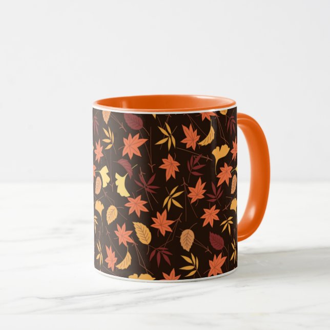 Fall Leaves Coffee Mug (Front Right)
