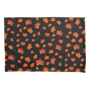 FALL LEAVES ELEGANT AUTUMN LEAF NATURE HALLOWEEN   PILLOWCASE