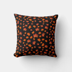 FALL LEAVES ELEGANT AUTUMN LEAF NATURE HALLOWEEN THROW PILLOW
