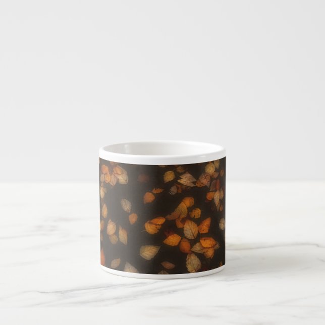 fall leaves  espresso cup (Front)