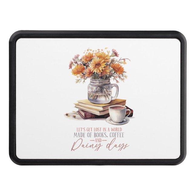 Fall Leaves & Flowers Trailer Hitch Cover (Front)