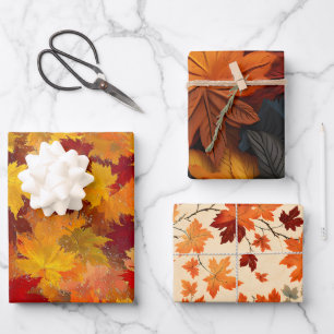 Fall Leaves Gift Wrap - Celebrate Autumn’s Beauty