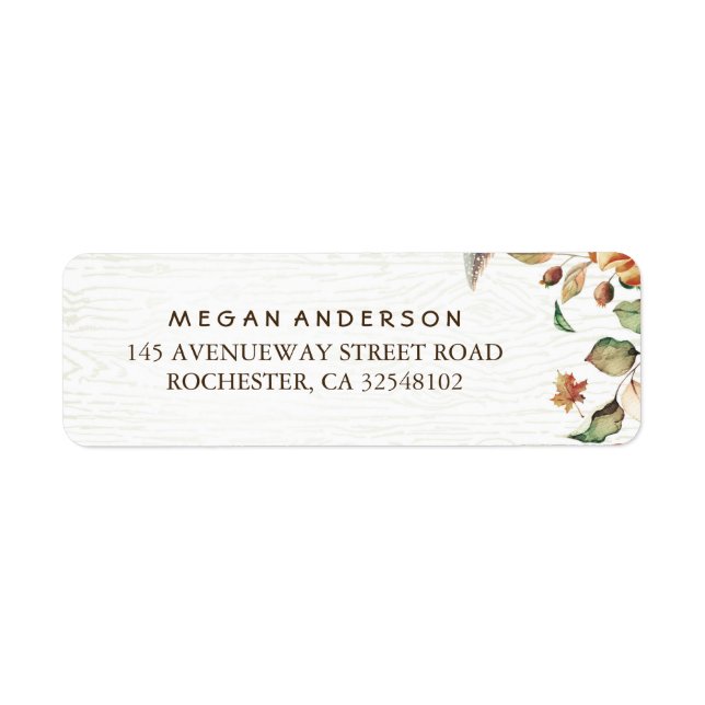 Fall Leaves Harvest Wedding (Front)