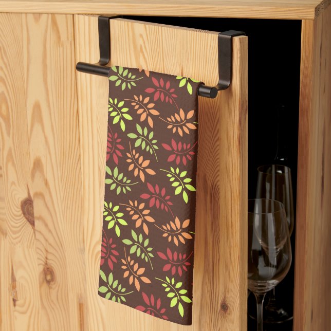 Fall Leaves Home Decor Kitchen Towel  (Thirds Fold)
