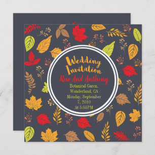 Fall Leaves Invitation