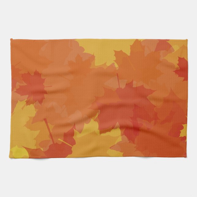 Fall Leaves Kitchen Towel (Horizontal)