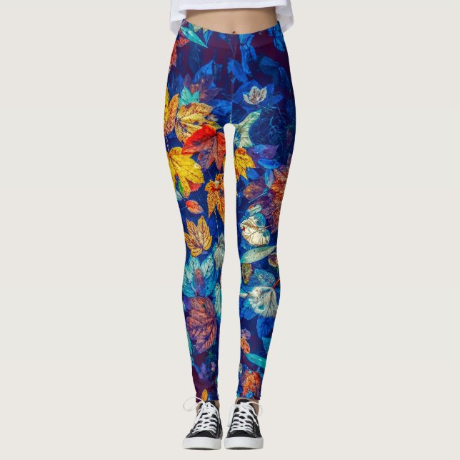 Fall Leaves Leggings (Front)